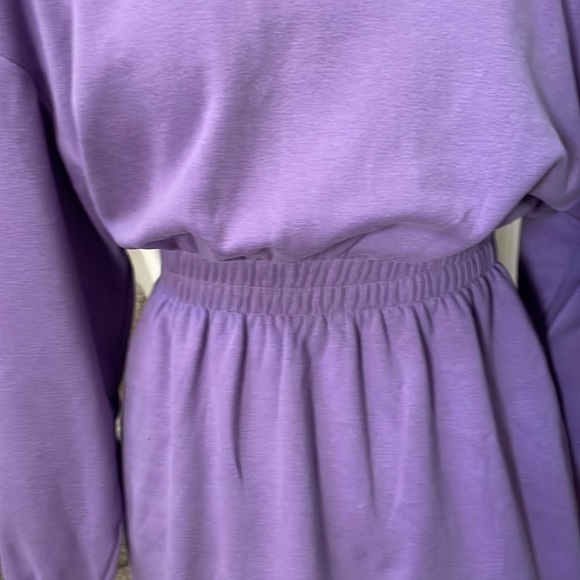 H&M Divided Sweatshirt Dress Juniors/Women Lavender Size S - Picture 3 of 5